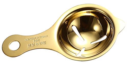 Stainless Steel Egg White Separator Tools Eggs Yolk Filter Kitchen Accessories Separating Spoon Egg Divider Tool Egg Separators Egg Yolk White Separator for Cooking Egg Yolk Separator Spoon Stainless