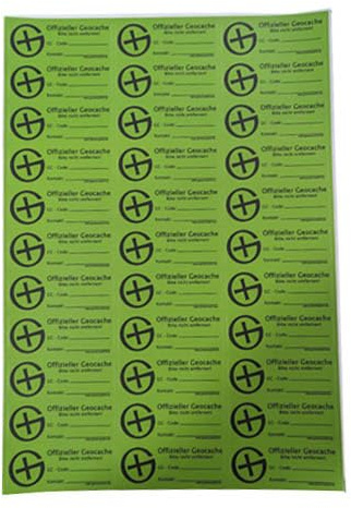 33 x Filmdosen Aufkleber - GANZER BOGEN - DEUTSCH