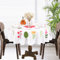 150CM Runde Tischdecke Mit Buntem Blumenmuster FüR FrüHling Und Sommer, Waschbare Bauernhaus Tischdecke FüR KüChe, Urlaub, Picknick, Party, Abendessen, Zimmer, Picknick, Outdoor-Dekoration
