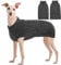 Kuoser Warm Hundepullover, Hundepullover Kleine Hunde, Rollkragenpullover Hundepullover Grosse Hunde, Hundepullover Fleece, Hundepullover Mittelgroße Hunde Grau L