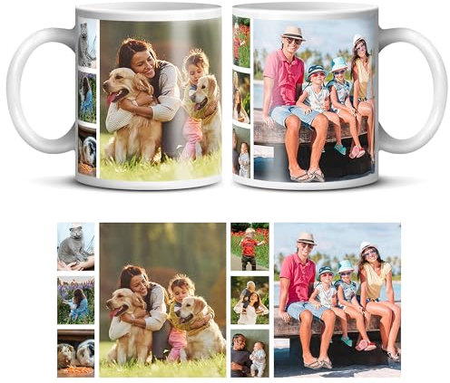 Panther Print Personalised Custom Photo Mug - Add Your Own Image, Text, Logo - Customisable 11oz Coffee Cup, Gift for Birthdays, Holidays, Weddings - Durable Ceramic Valentines Gifts for Him & Her