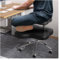 Schreibtisch-Kniestühle, Bürostuhl mit gekreuzten Beinen und Rollen, schwarzes Kunstleder, höhenverstellbarer Kreuzbeinstuhl für Teenager und Erwachsene, ergonomischer Bürostuhl zum Knien in Übergröß