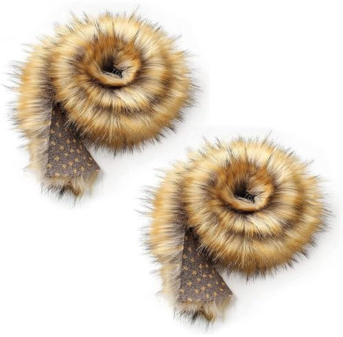 Kunstfell, Dekostoff Seide, flauschiges Bastelfell, Fellstoff, Zwergenbart, geeignet für Kleidung, Socken, Puppen, Weihnachtsbäume usw.