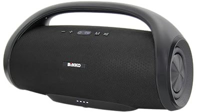 Binko Q-66 Haut-Parleur/Boombox Bluetooth, 2 x 30 W, Portable, Noir