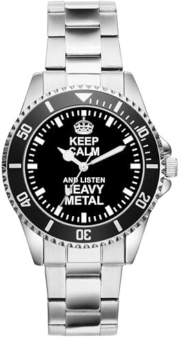 KIESENBERG Herrenuhr Heavy Metal Rock Fan Armbanduhr Geschenk Analog Quartz Metallband Uhr 2269