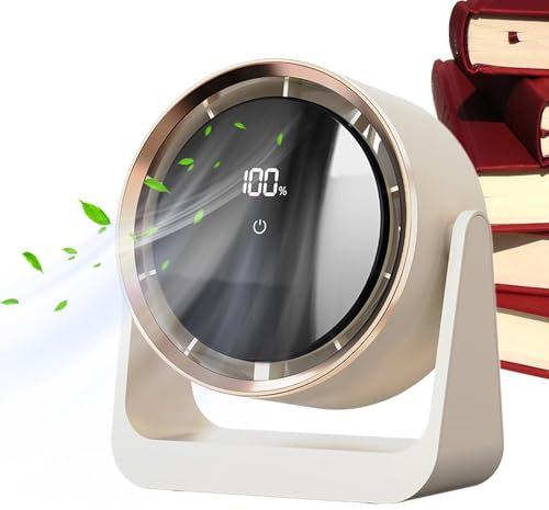 Dreuhuing Table Fans for Bedroom - Silent Desk Fan for Tables | Powerful Personal Air Quality Enhancer, Wall Mounted Bedroom Ventilador, Night Lights for Kids