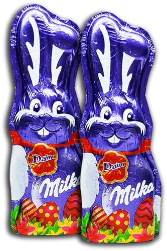 2 er Set Milka Schmunzelhase Osterhase Hase Daim 2 x 45g