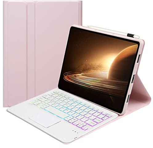 SCIMIN Funda para teclado OnePlus Pad 3 (11.6 pulgadas), teclado inalámbrico Bluetooth, funda tipo libro | teclado retroiluminado | mouse táctil