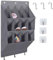LJEC Organizer per scarpe da appendere, con gancio, porta scarpiera con 12 tasche profonde per armadio, organizer da appendere alla porta per campeggio, armadietto, dormitorio e camper, grigio