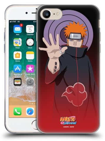 Head Case Designs Offizielle Naruto Shippuden Pain Darsteller Kunst Gelhülle [Militärischer Schutzgrad] Kompatibel Mit Apple iPhone 7/8 / SE 2020 & 2022 Und Kompatibel Mit MagSafe