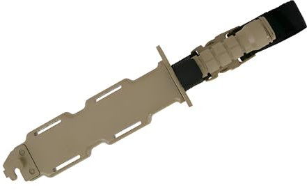 Accesorio de Airsoft - Cuchillo de bayoneta de entrenamiento ficticio / Hoja de plástico suave para entrenamiento militar, cosplay, Airsoft, actividades al aire libre / Material: Polímero duradero.