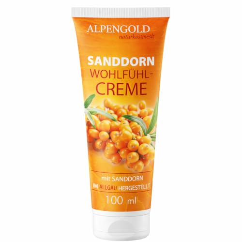 Sanddorn Wohlfühlcreme 100 ml – Gesichtscreme mit Sanddorn, Sheabutter & Olivenöl – Feuchtigkeitsspendende Pflege für trockene Haut
