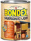 Bondex Dauerschutz Lasur Kiefer 0,75 L für 10 m² | Hoher Wetter- und UV-Schutz bis zu 8 Jahre | Tropfgehemmt | Natürliches Abwittern - kein Abplatzen | Dauerschutzlasur| Holzlasur
