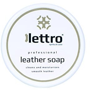 Lettro Jabón para Cuero Limpieza Efectiva con Efecto Acondicionador Hidratante para Sillas de Montar, Bolsos, Asientos de Automóviles, Muebles, Zapatos y Artículos de Cuero, 100 ml - 3.40 fl. oz.