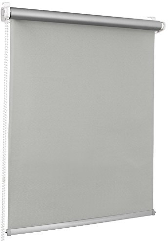 ROLLMAXXX Thermo Verdunkelungsrollo Klemmfix ohne Bohren (55 x 150 cm, Hellgrau)