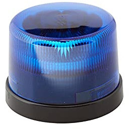 HELLA 2XD 012 972-101 LED-Blitz-Kennleuchte - KL 7000-12/24V - blau - geschraubt - Kabel: 120mm - Stecker: Flachstecker