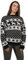 janisramone Womens Ladies New Unisex Christmas Reindeer Snowflake Novelty Knitted Unisex Xmas Jumper Sweater Top, Black, 20-22