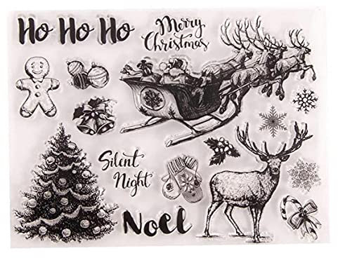 1 Stück Weihnachten Silikon Briefmarken Waldtiere Transparent Diy Scrapbooking Fotoalbum Decor