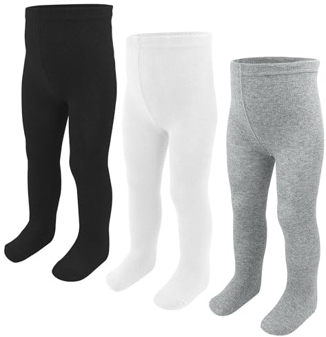 Collant a maglia in cotone per bambina (0-2 anni), leggings da ballo per bambina, 9-18 mesi