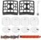 NV800 Replacement Roller Brush Filter Compatible with Shark DuoClean NV800, NV800W, NV801, NV801Q, NV803 Vacuum Cleaner, Include 2 Brush Roller + 2 HEPA Filters + 4 Foam + 4 Felt Filters