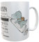 Schulkind-Trinkbecher Dino zur Einschulung 2025 mit Namen T-Rex Tasse mit Spruch, 330ml, Keramiktasse personalisiert (Jungen)