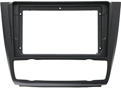 KULACA Cadre de Radio Montage Autoradio pour BM-W 1-Series E88 E82 E81 E87 2004-2011, 9 inch Façade 2 DIN, DVD CD Autoradio Cadre de Montage Adaptateur,Auto AC