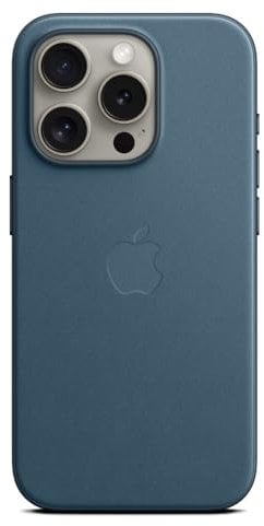 Apple Custodia MagSafe in tessuto FineWoven per iPhone 15 Pro - Blu Pacifico 