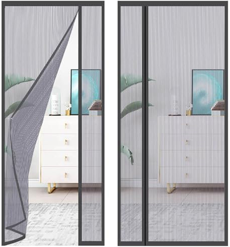 Fly Screen for Doors,Magic Curtain Door Mesh Magnetic Fastening Mosquito Fly Bug Insect Net Screen,Durable Polyester Mesh, Insect Protection Door No Gap,Patio Mosquito Screens