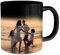 Personalisierte Zaubertasse mit eigenem Foto Farbwechsel Tasse mit Foto Geschenke für Männer Frauen Kaffeetasse personalisiert bedrucken persönliche Fotogeschenke Geschenk - Innen Schwarz