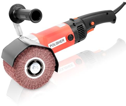 HYCHIKA 1400W Ponceuse Electrique, Machine à Poncer Rénovateur, Appareil de Brossage pour la Rénovation de Surfaces de Toutes Sortes, Gamme de 8 vitesses 600-3600RPM, Convient pour le bois, le métal