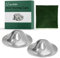 NISXABEBE Silver Nipple Shields, 999 Silver Cups for Breastfeeding, Essentials Breast Shields for Nursing Newborns, Silver Nipple Guards and Pads-Trilaminate 999 Silver(Maxi)