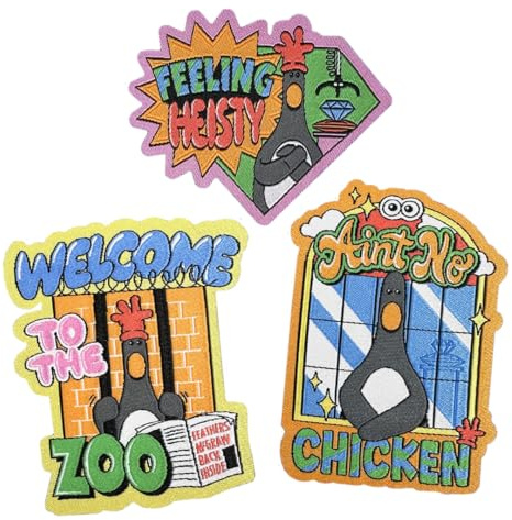 Pawprint Family | Feathers McGraw Patch Set | Wallace and Gromit Official Merchandise