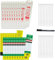 aleawol Ladder Tags Inserts Inspection Record Kit, 10pcs Holders and 20pcs Ladder Inspection Tag Inserts, with Cable Ties and Marker, Ladders Safety Labels for All Ladders in Indoor Outdoor Use