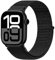 Faliogo Nylon Strap Compatible with Apple Watch Straps 44mm 45mm 46mm 49mm 42mm(Series 3 2 1) - Adjustable Solo Loop Sport Band for iWatch Series 10 9 8 7 6 5 4 3 2 1 SE Ultra for Women Men, Black-N