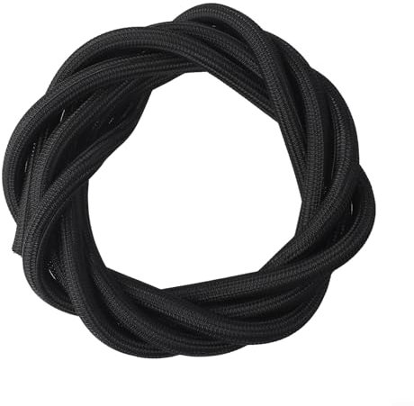 300cm Cable Management Sleeve, Split Cable Sleeves Cord Management Wire Sleeving Protector, Self-retracting Wiring Cable Cover For USB Power Lines and Audiovideo Wires (Black)
