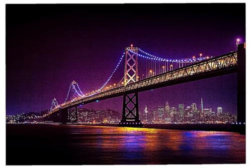 Puzzle 4000 Teile New York, Brücke Puzzle 4000 Teile Erwachsene, Klassische Puzzles für Erwachsene, Challenging Puzzel für Die Ganze Familie, Holzpuzzle Geschenke für Frauen, Deko Wohnzimmer -3160