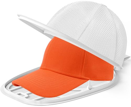 Cap Waschmaschinen Form, Baseballkappen Waschgestell, Stabiler Hutwascher | 1 Stück Cap Waschen Gestell & Cap Washer, Kappe Waschen in Waschmaschine.Stabil, einfach, schützt Kappen vor Verformung Weiß