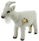 Teddys Rothenburg Kösen, Ziege Fanny, 33 cm, stehend, weiß, Plüschziege
