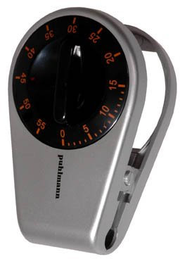 Cabanaz Kurzzeitwecker in schwarz, mit Clip und Magnet