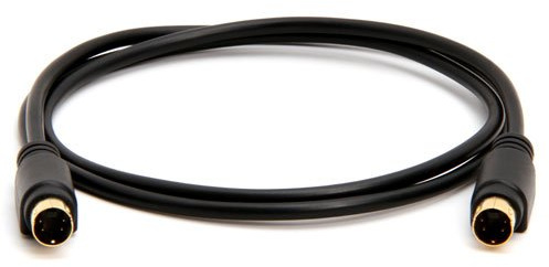 Ziotek Flexicord S-Video Cable, 3 Foot, Male-to-Male, Braided, for TV, DVD, Gaming Console, Outdoor Use