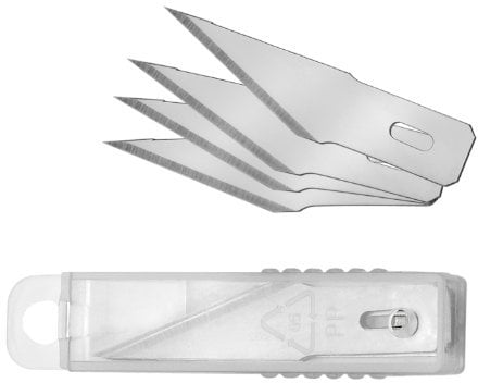 Westcott E-30404 00 Titanium Ersatzklingen für Skalpell, 5 Stück Gelb