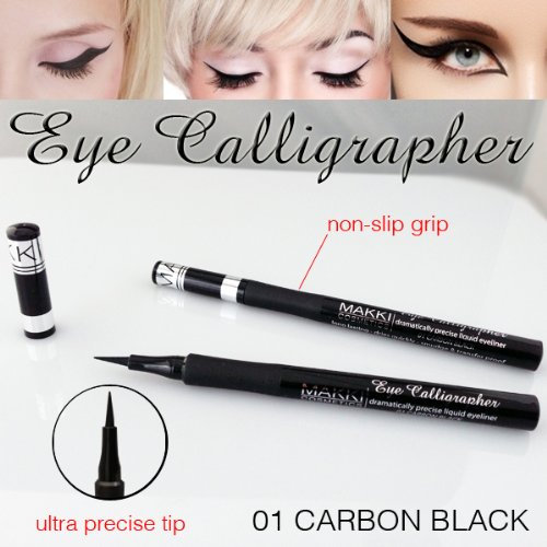 Makki Eye Calligrapher Flüssig-Eyeliner für ultimative Präzision Kohlenschwarz