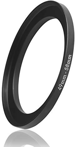 Ares Foto® Step Up Filteradapter Adapter Ring. CNC-gefrästes Aluminium. Kompatibel mit Objektiven Aller Hersteller: Canon Sony Nikon Fujifilm Olympus Pentax Leica Tamron Sigma (49mm – 58mm)