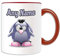 Personalisiertes Geschenk – I-Aah Tasse (Pinguin-Cartoon-Figur, Kostüm-Farboptionen), einzigartige Namensnachricht, albern, lustig, Superheld, Super-Esel