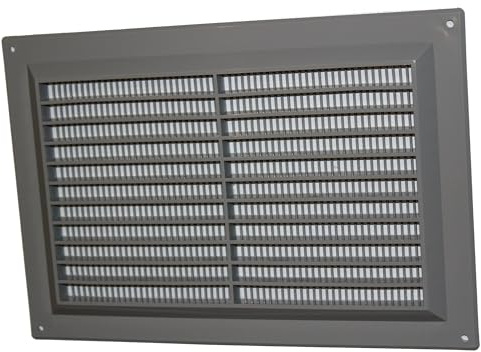 Air Ventilation Plastic Grill Cover 250mm x 170mm/Gray