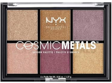 NYX Professional Makeup Lidschatten Cosmic Metals Shadow Palette 01 1er Pack(1 x 0.08 g)