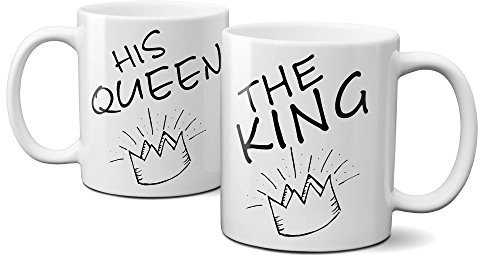 PAYANA 1025 The-King-His-Queen Tasse Double Face 325 ML Blanc.