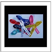 Personalised Funeral Lapel Ribbons Memory PINS Memorial Mourning Awareness