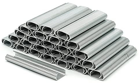 2500Pcs Type M Nails Galvanized Steel M Clips for Animal Pet Cages,Fencing Cages Mesh Fasten Installation(Only M Nails)