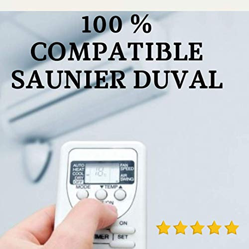 Mando SAUNIER Duval - Mando a Distancia Compatible 100% con Aire Acondicionado SAUNIER Duval. Entrega en 24-48 Horas. MANDO COMPATIBLE